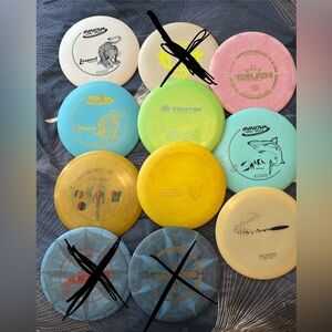 8 Assorted Disc Golf Discs